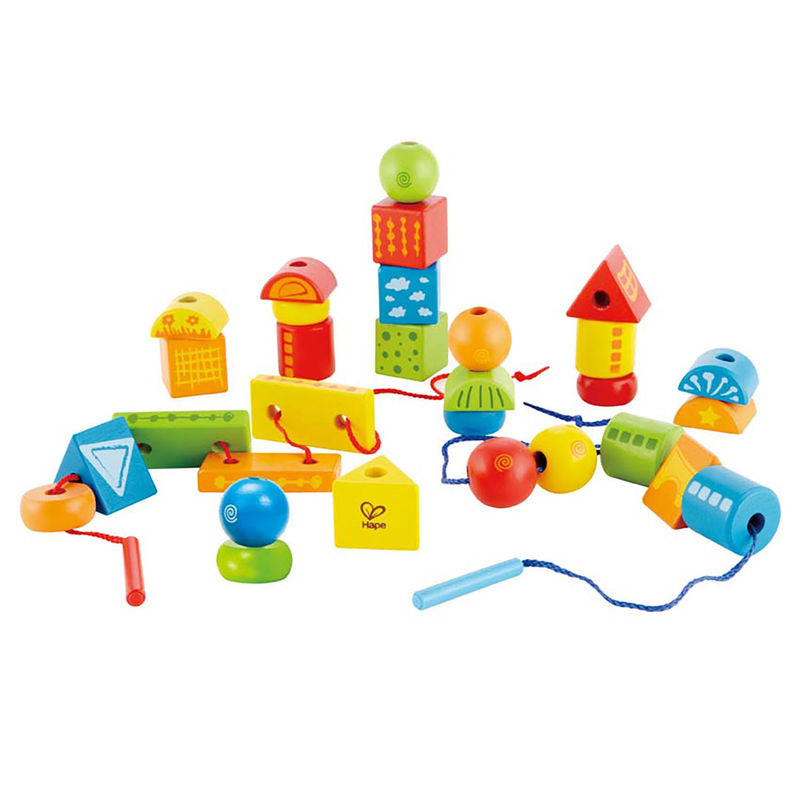 Hape 32 Piece String-Along Shapes