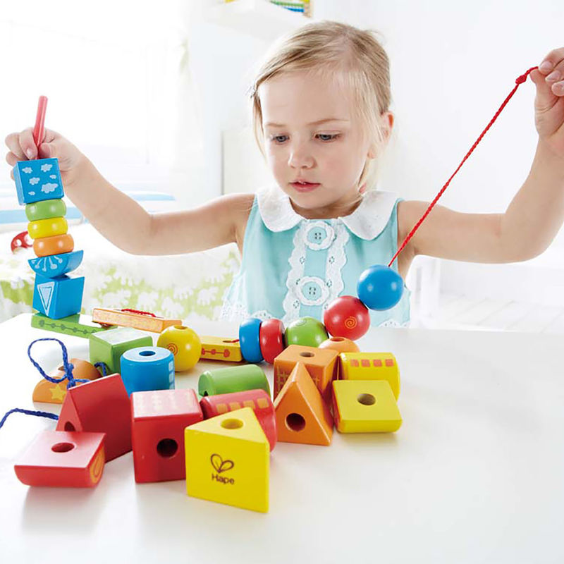 Hape 32 Piece String-Along Shapes