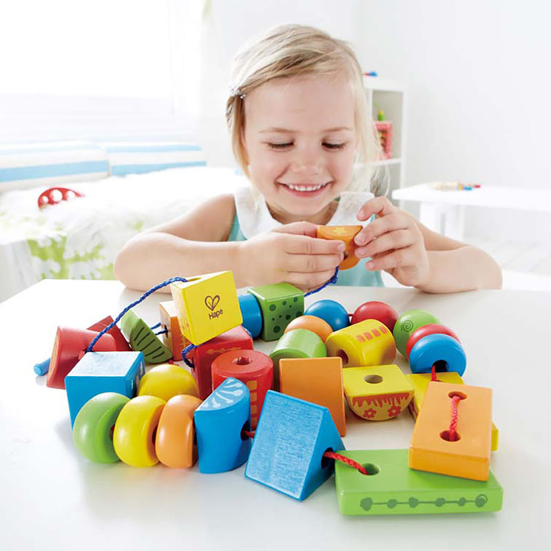 Hape 32 Piece String-Along Shapes