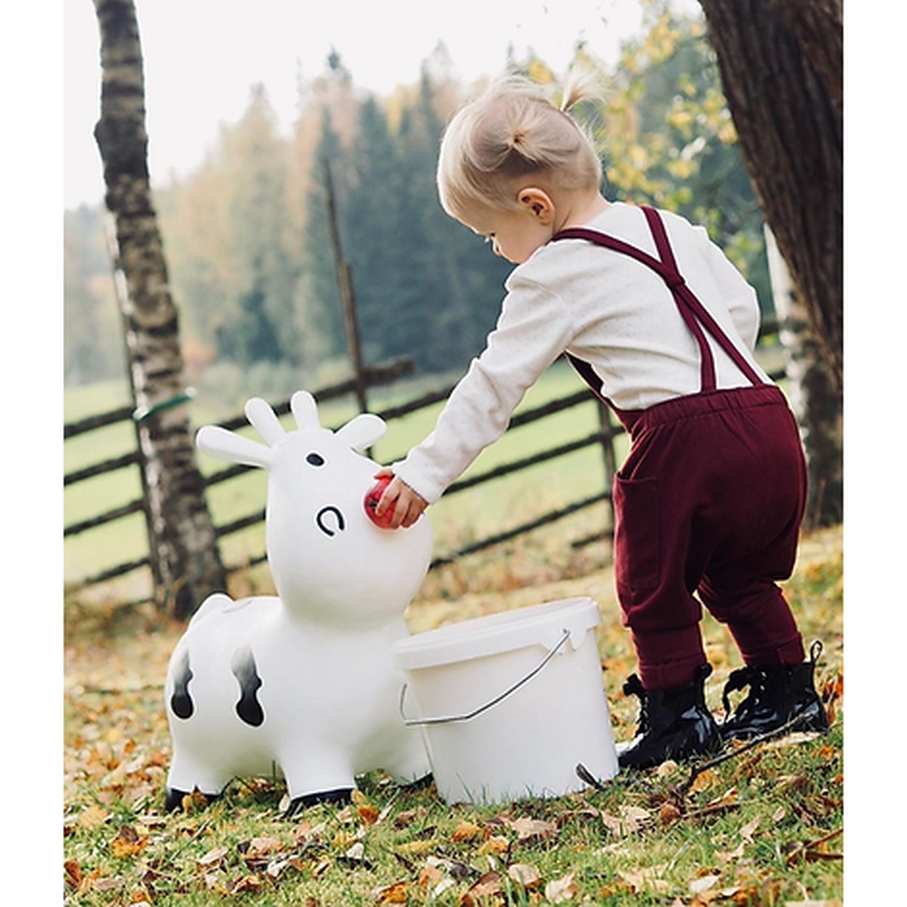 Happy Hopperz White Cow Small