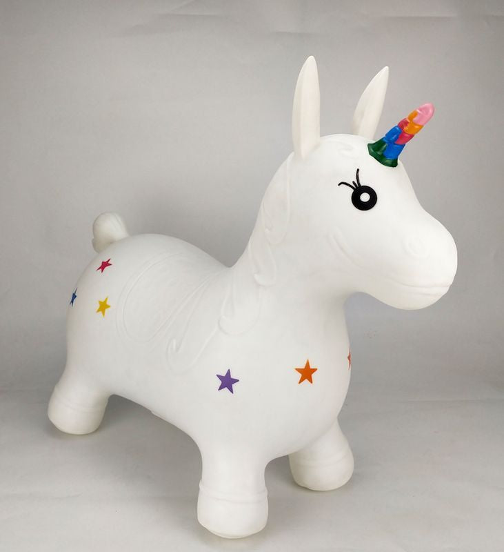 Happy Hopperz White Unicorn Large