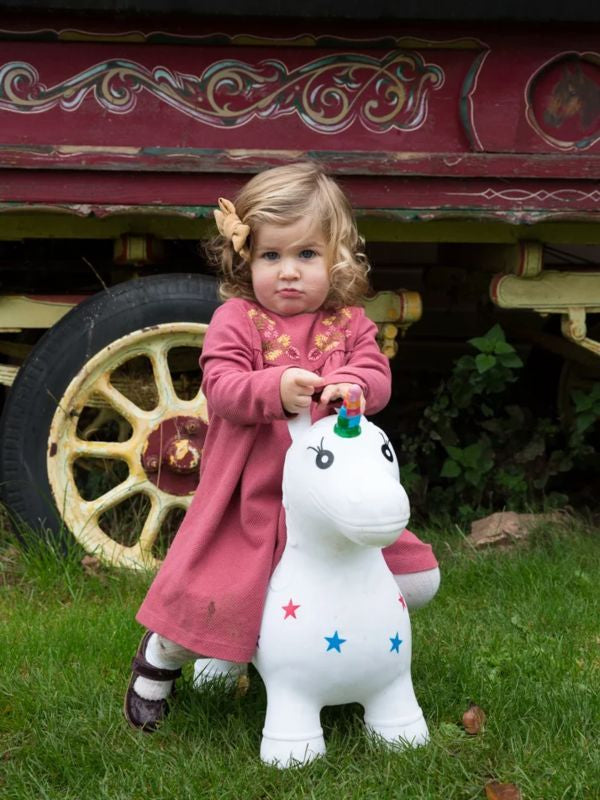 Happy Hopperz White Unicorn Large