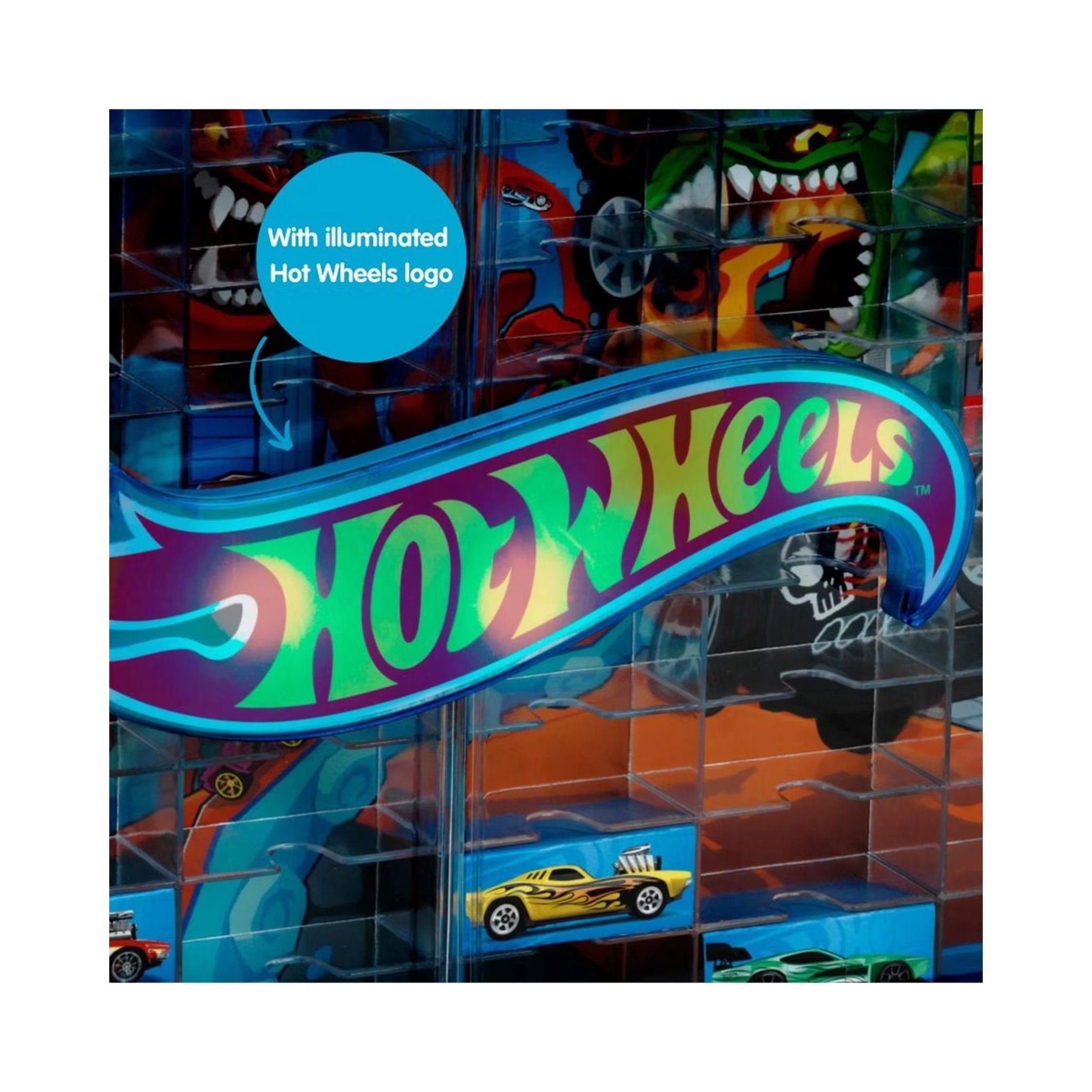 Hot Wheels 54-Car Collection Carry Case With Illuminated Logo