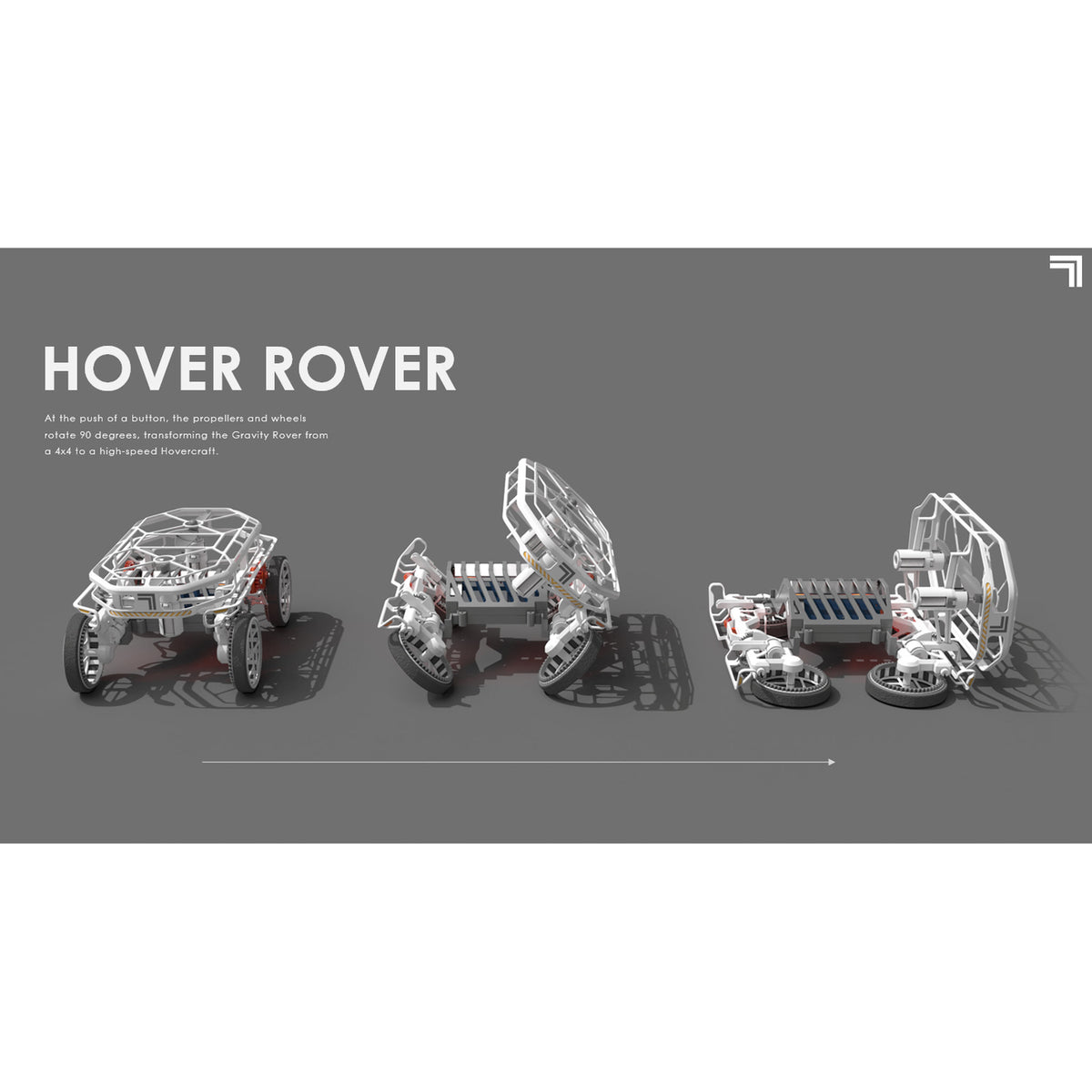 Sharper Image RC Gravity Rover Hover Craft