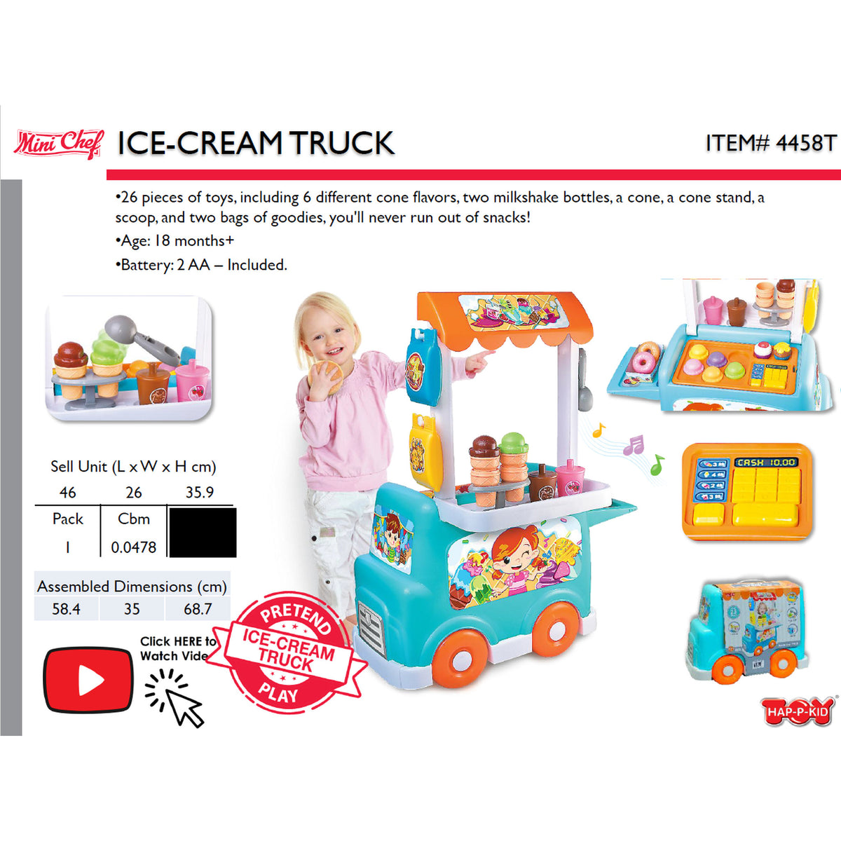 Mini Chef Ice-Cream Truck
