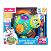 Winfun Pull Along Sort N Learn Turtle