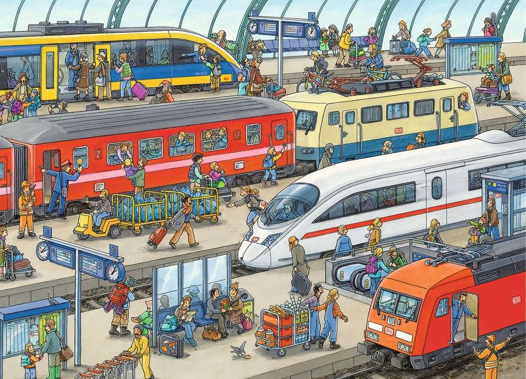 Ravensburger Railway Station 60 Piece - Toyworld Australia