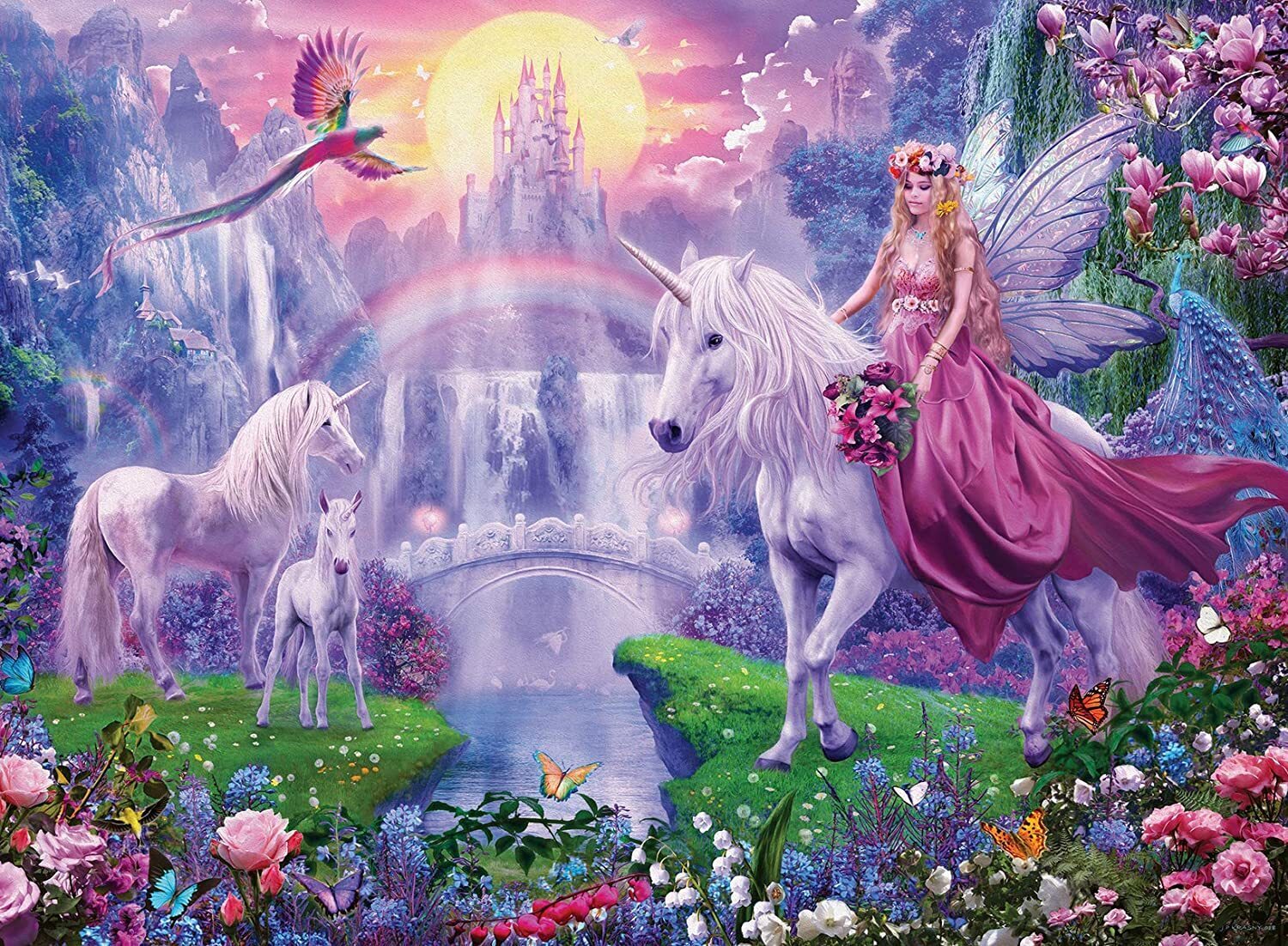 Ravensburger Glow In The Dark Unicorn Kingdom 200 XXL Piece