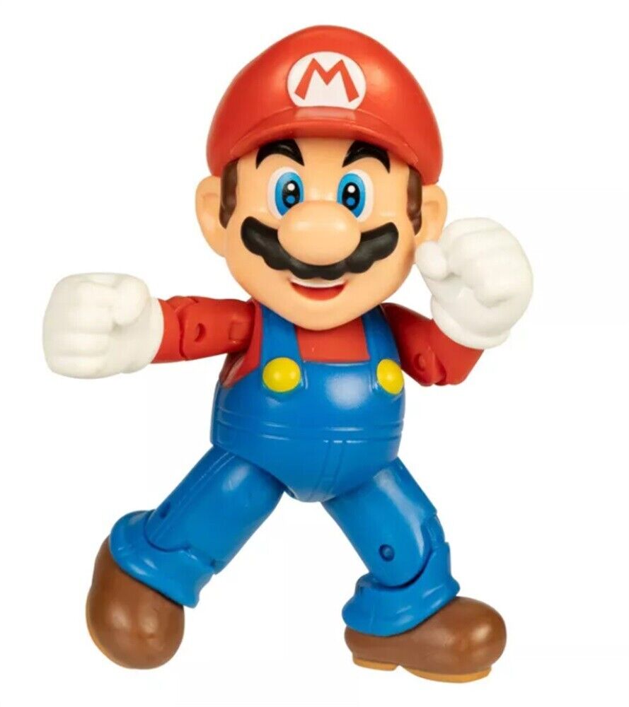 Nintendo Super Mario 4 Inch Figures W33 Mario With Super Mushroom