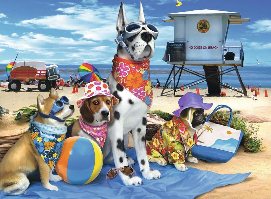 Ravensburger No Dogs On The Beach 100 Piece - Toyworld Australia
