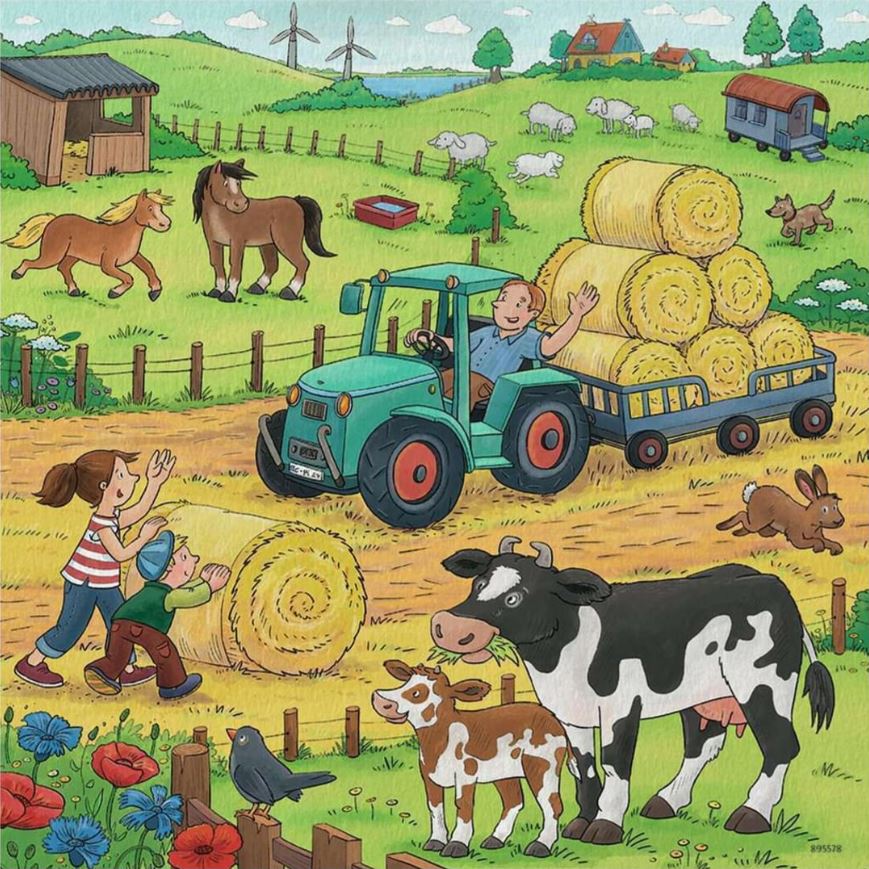 Ravensburger On The Farm 3x49 Piece