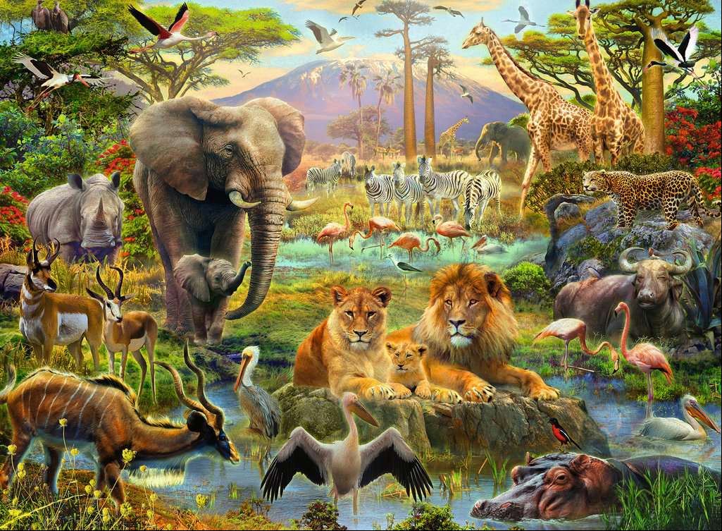 Ravensburger Animals Of The Savanna 200 Piece - Toyworld Australia