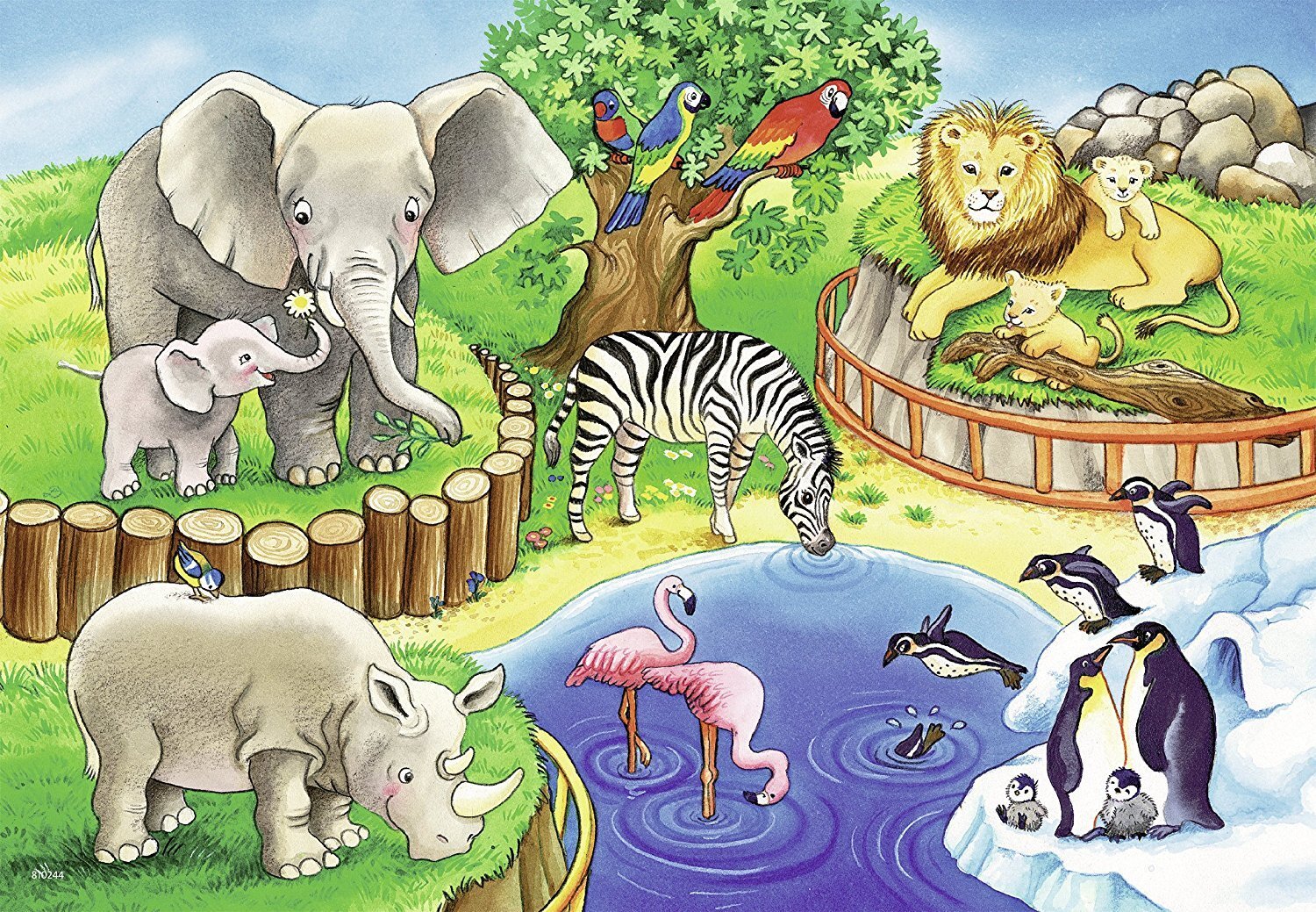 Ravensburger Animals In The Zoo 2x12 Piece