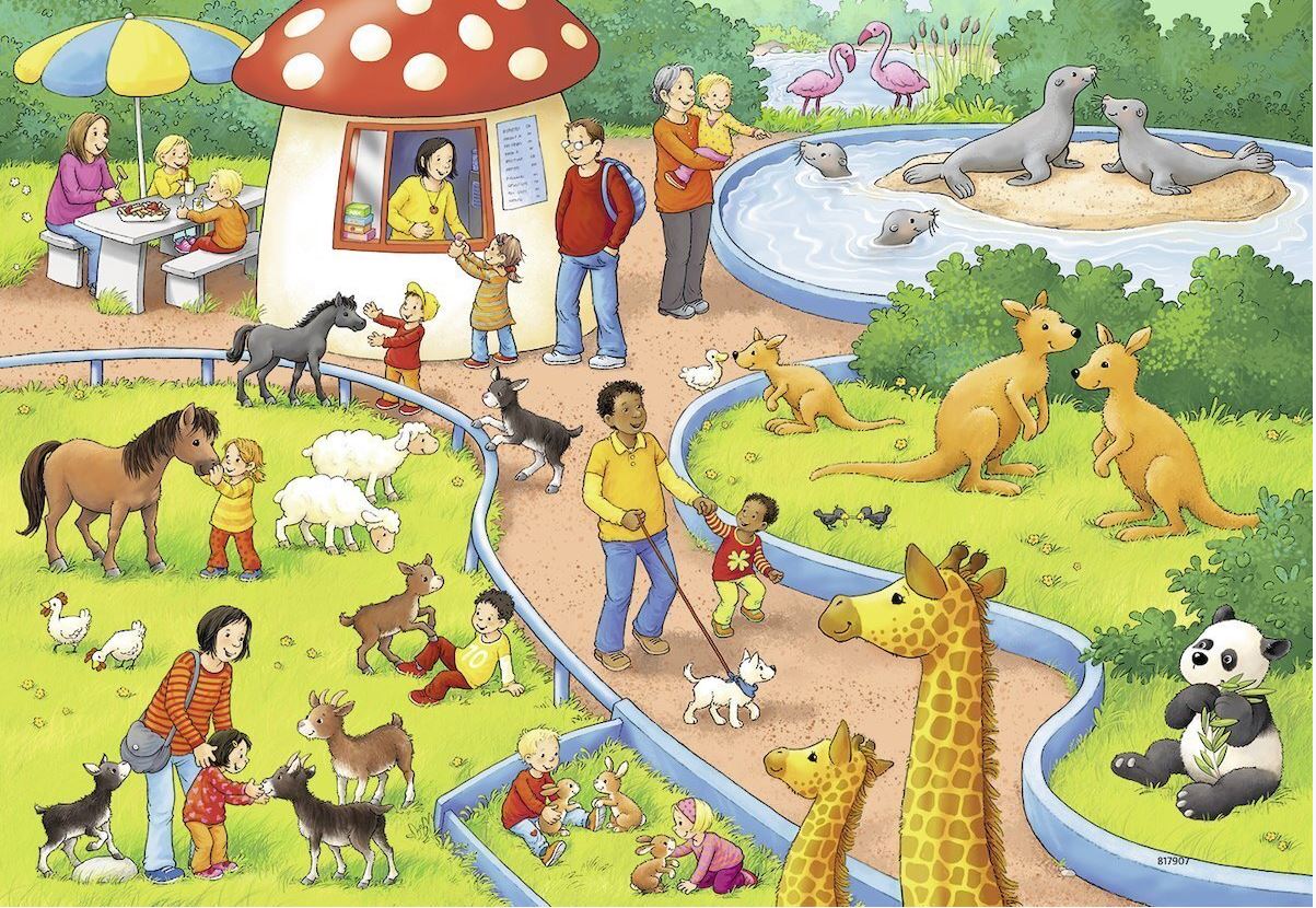 Ravensburger A Day At The Zoo 2x24 Piece
