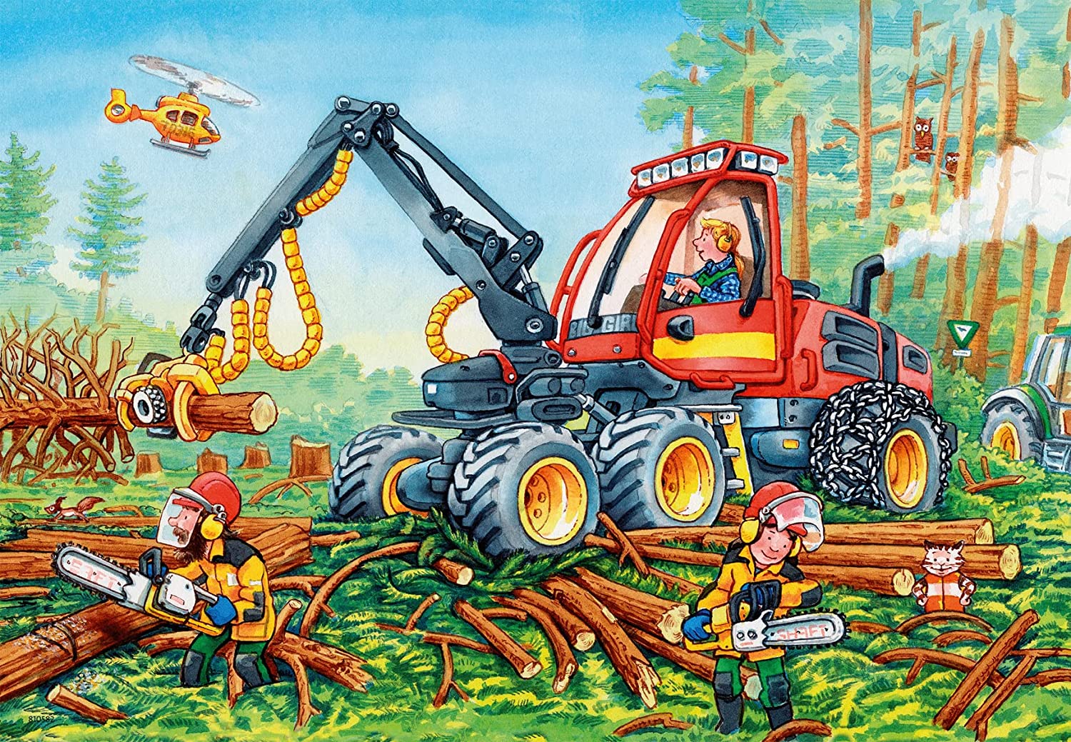 Ravensburger Diggers At Work 2x24 Piece - Toyworld Australia