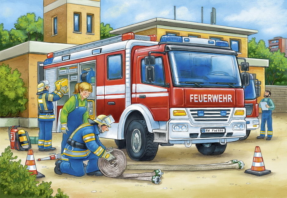 Ravensburger Police And Firefighters 2x12 Piece