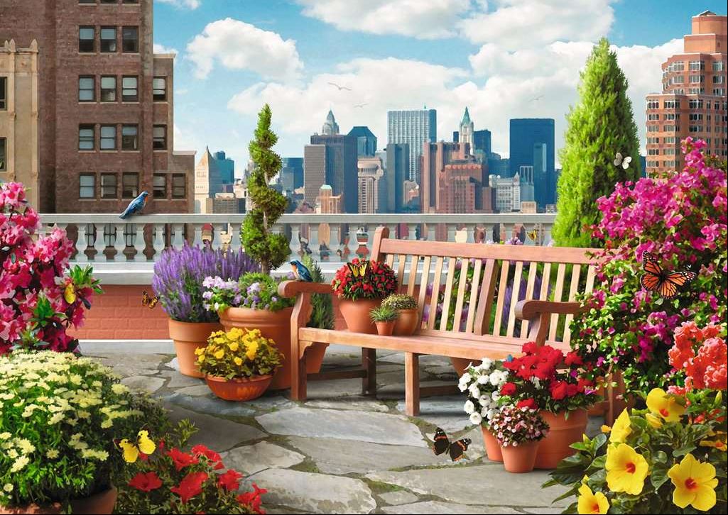 Ravensburger Rooftop Garden 500 Piece