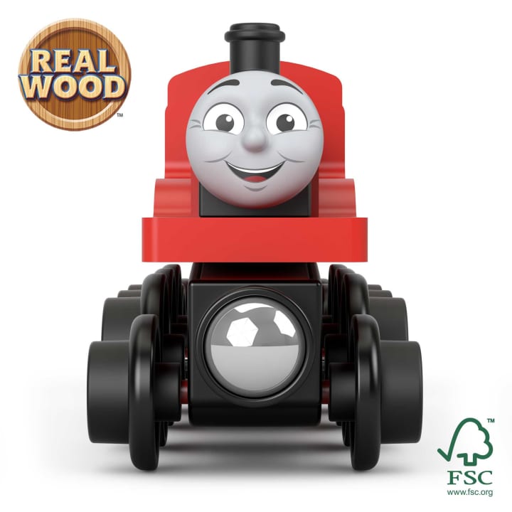 Fisher-Price Thomas & Friends Wooden Railway James Engine & Coal-Car