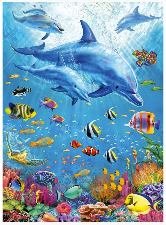Ravensburger Pod Of Dolphins 100 Piece