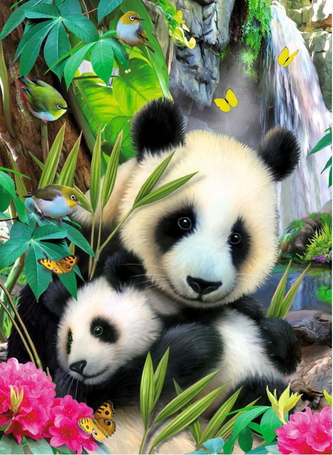 Ravensburger Cuddling Pandas 300 Piece - Toyworld Australia