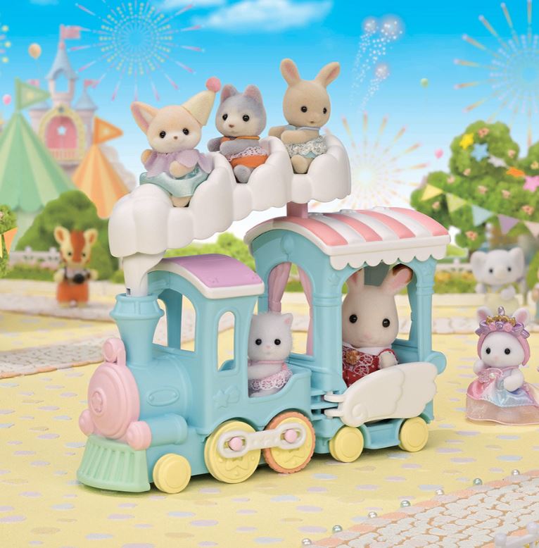Toyworld Train Model Sylvanian Families Floating Cloud Rainbow Train – Toyworld Australia