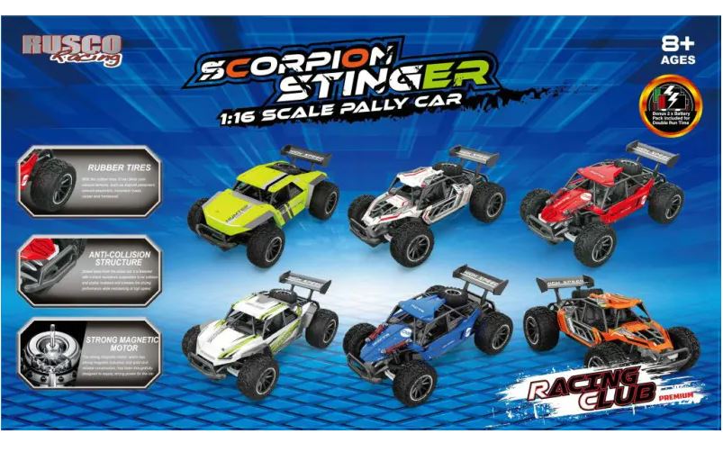 Rusco Racing 1:16 Scorpion Stinger Buggies Assorted Styles
