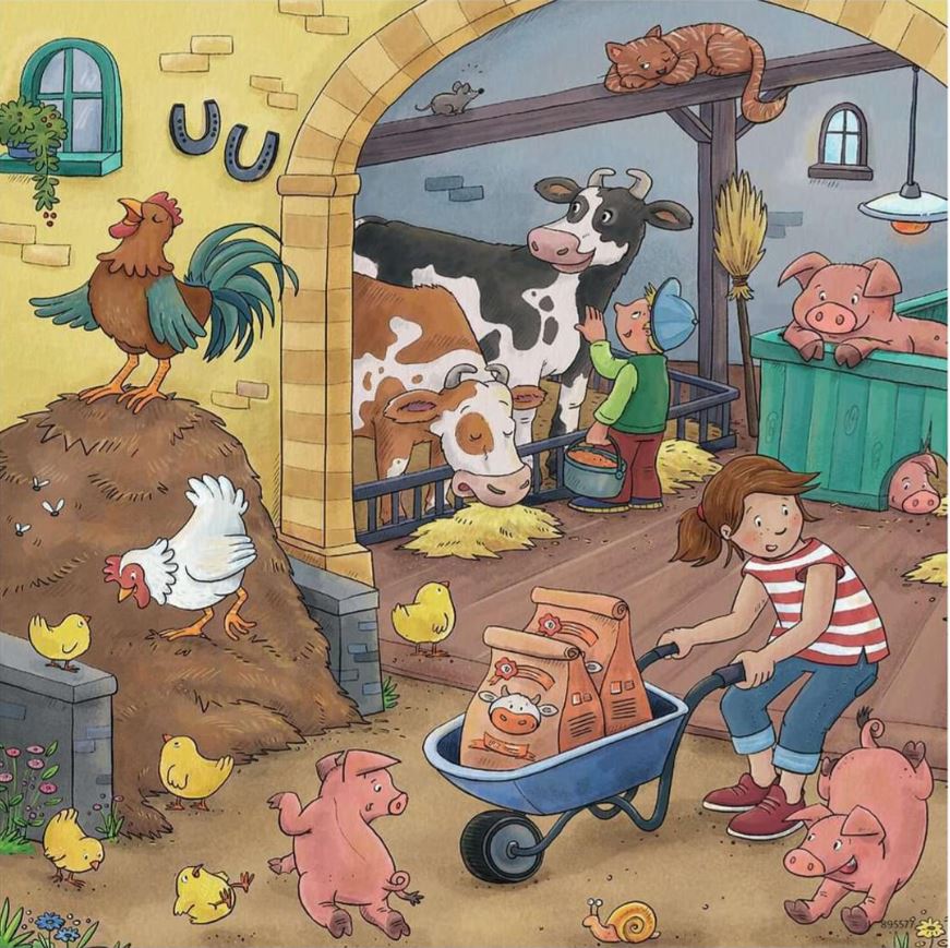Ravensburger On The Farm 3x49 Piece