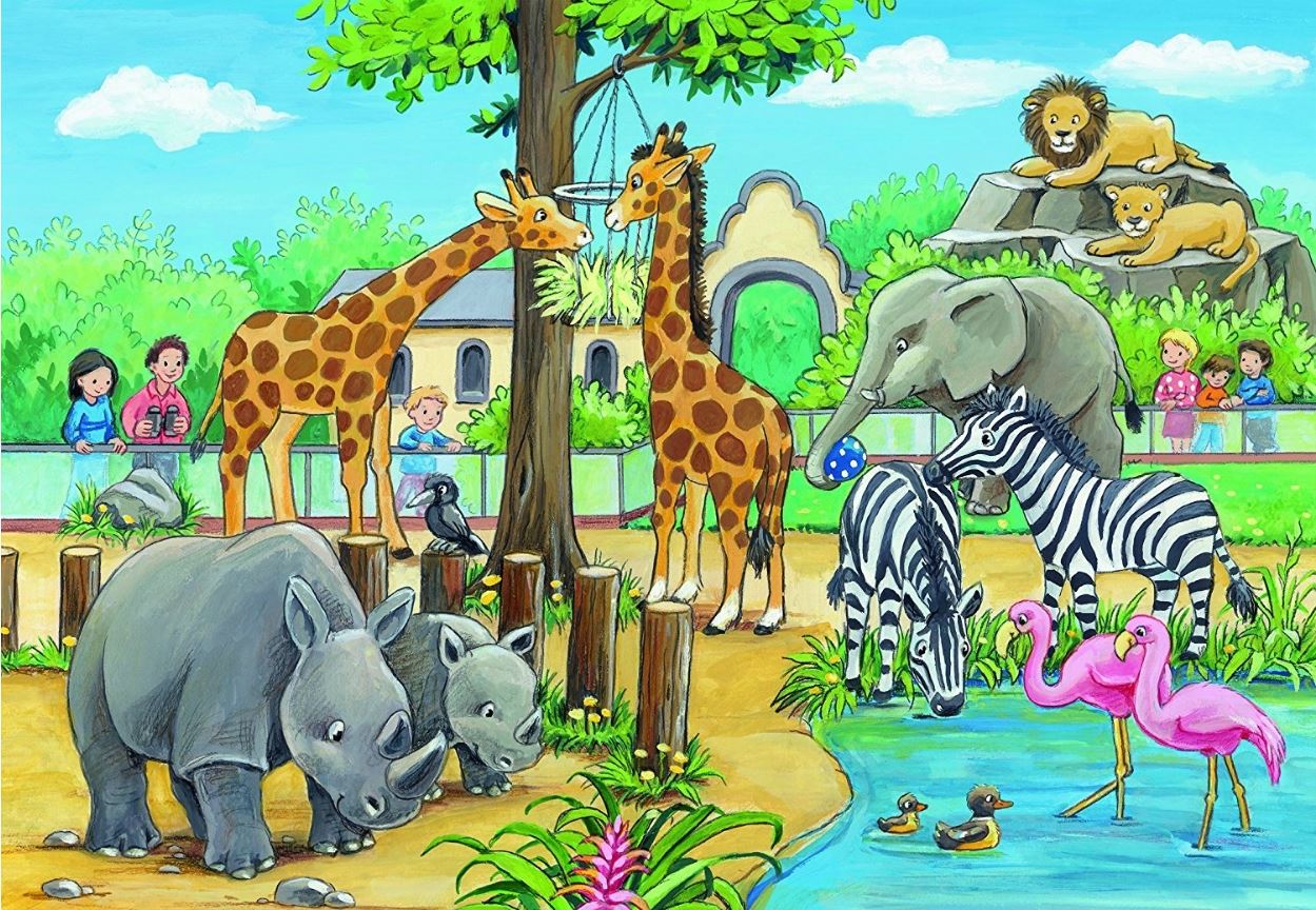 Ravensburger Welcome To The Zoo 2x24 Piece - Toyworld Australia