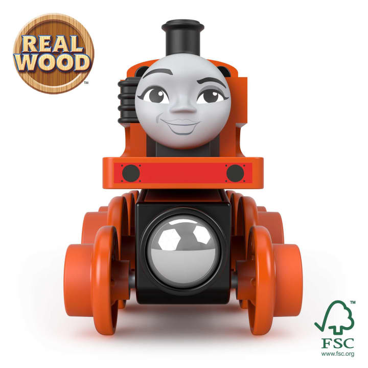 Fisher-Price Thomas & Friends Wooden Railway Nia Engine & Cargo Car