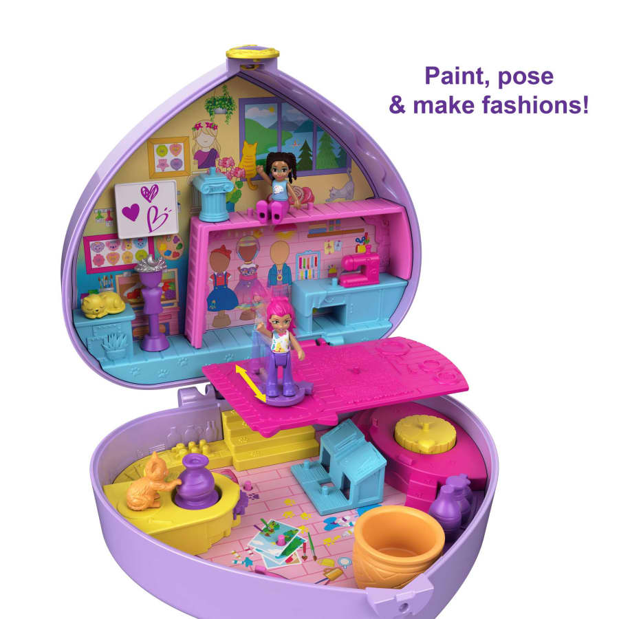 Polly Pocket Starring Shani Art Studio Compact