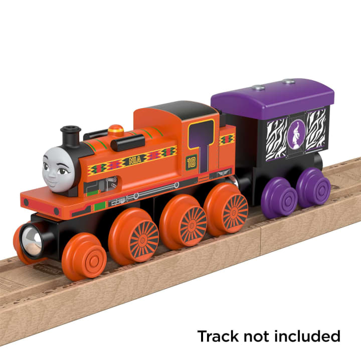 Fisher-Price Thomas & Friends Wooden Railway Nia Engine & Cargo Car