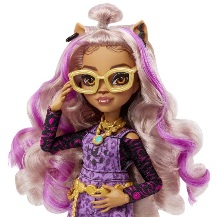 Monster High Fashion Doll - Clawdeen Wolf in Animal Print Jumper
