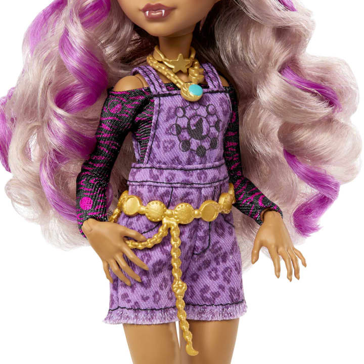 Monster High Fashion Doll - Clawdeen Wolf in Animal Print Jumper