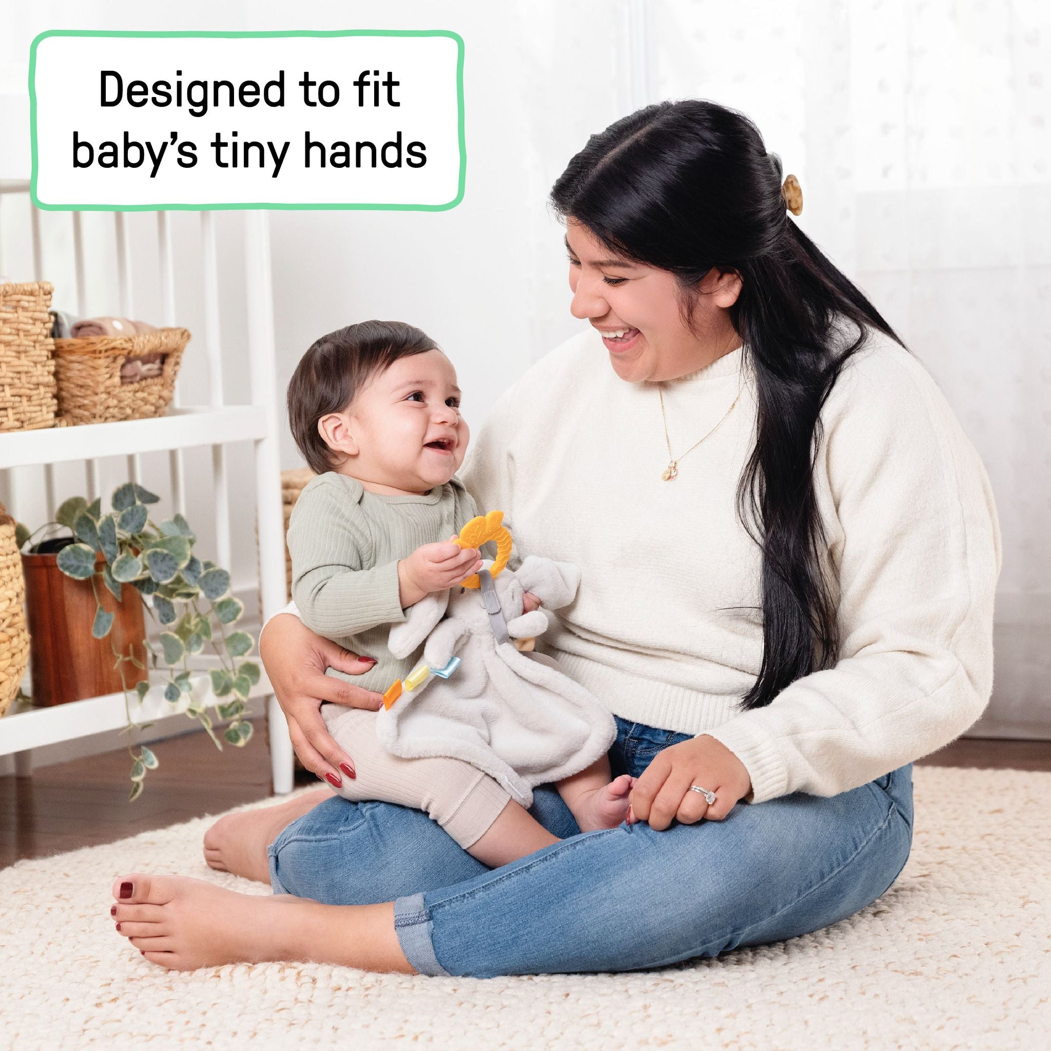 Ingenuity Sylvi Bunny Plush Lovey & Teether