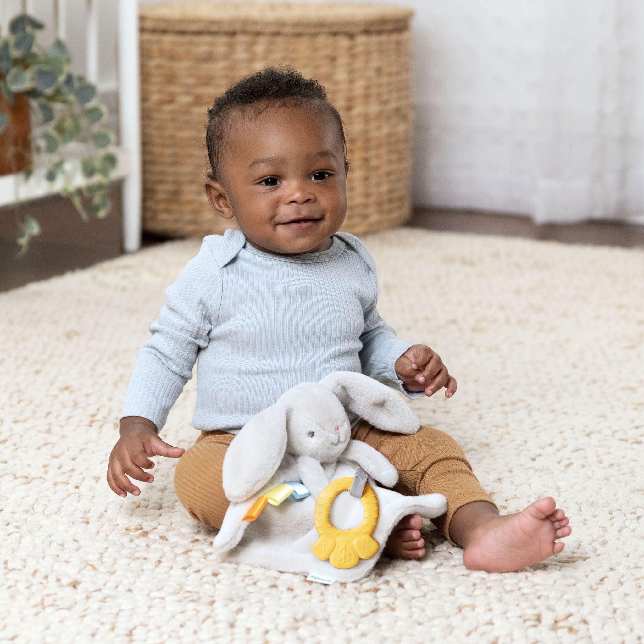 Ingenuity Sylvi Bunny Plush Lovey & Teether