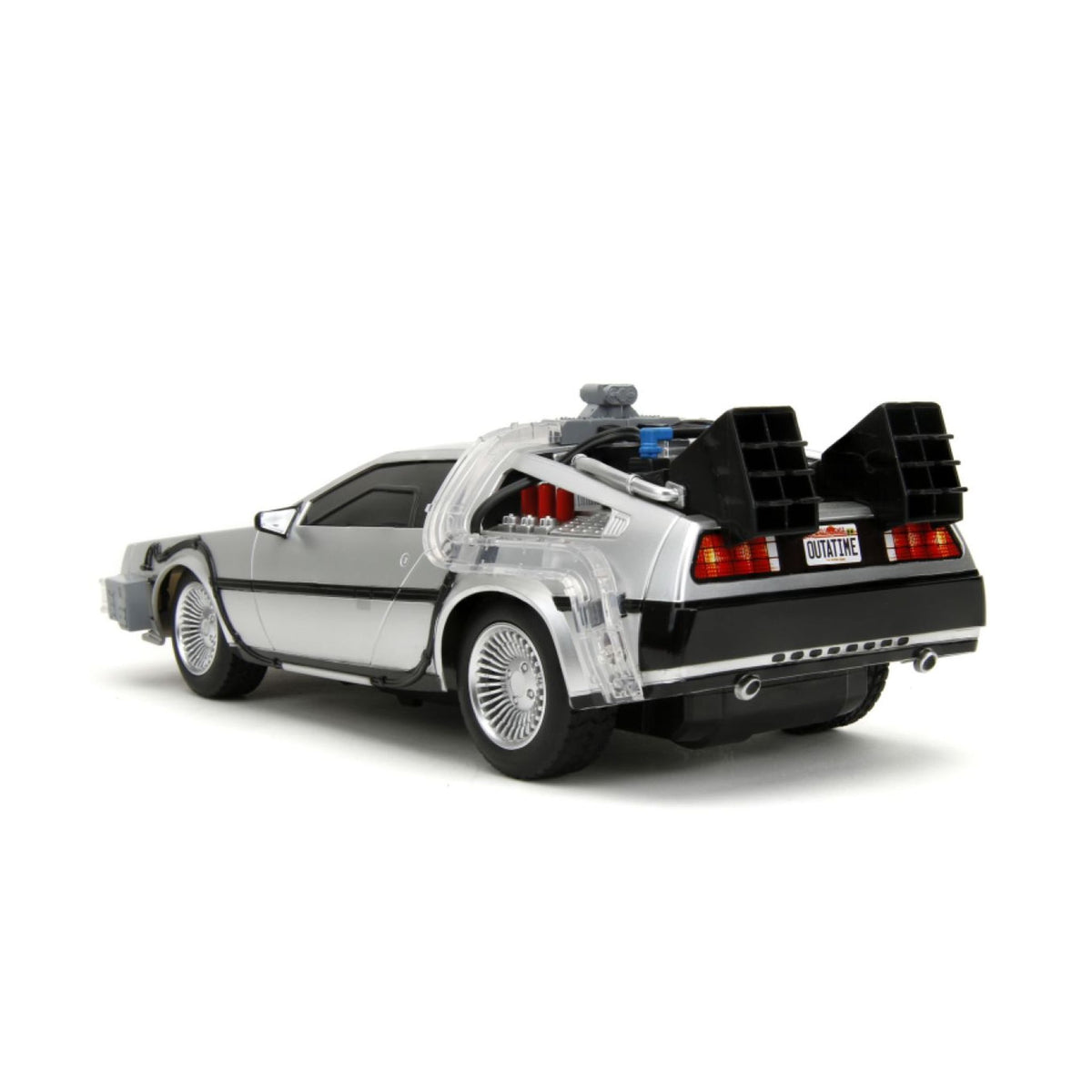 Jada Back To The Future 1:16 Remote Control Time Machine With Lights