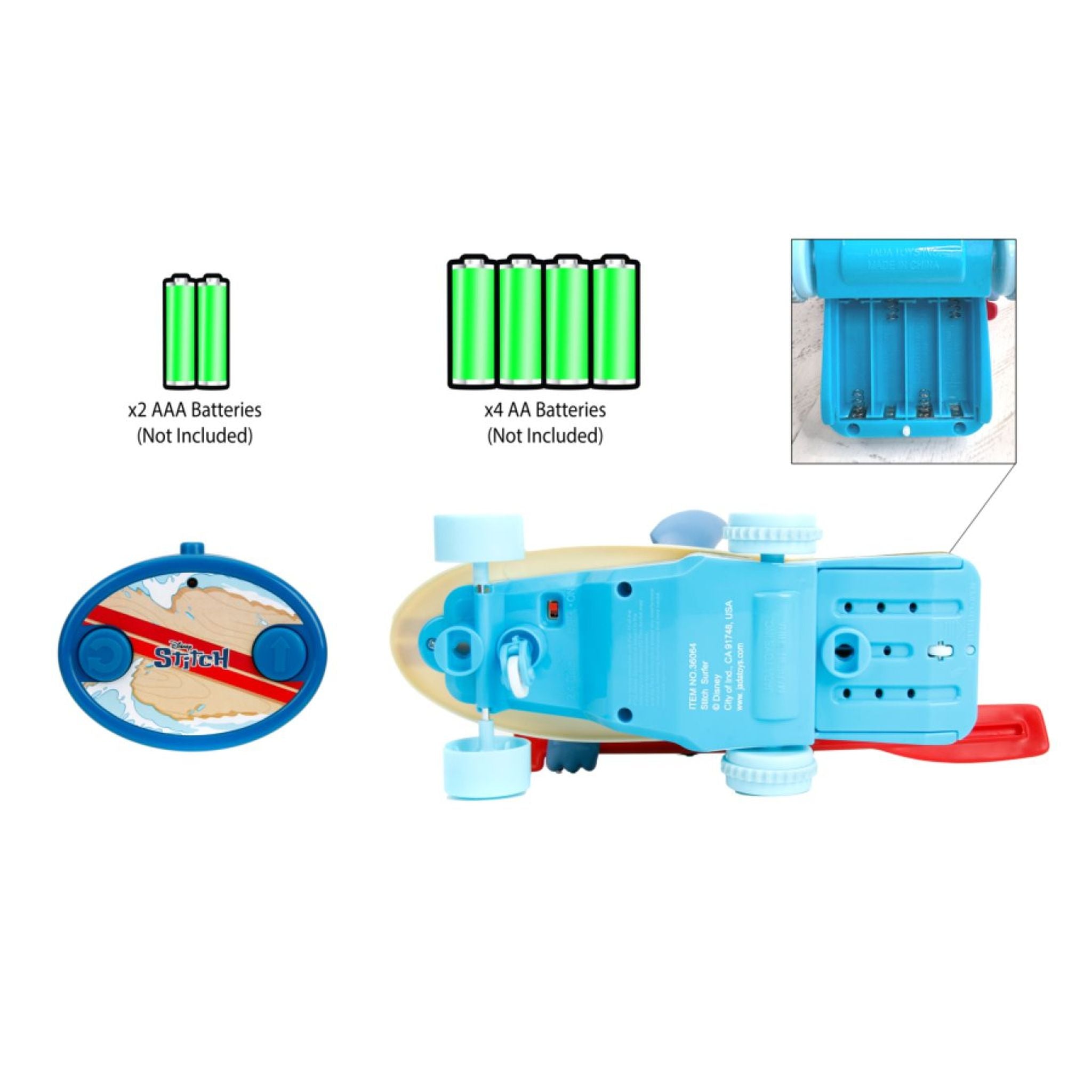 Disney Lilo & Stitch Surfboard Stitch RC Toy