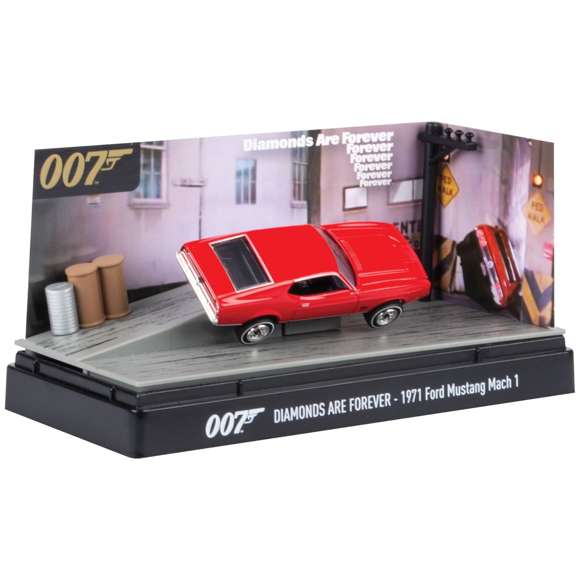 James Bond Collection 3 Inch Diorama Diamonds Are Forever (1971 Ford Mustang Mach I)