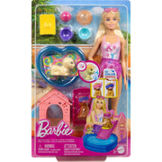 Barbie Puppy Pool Party Aloha Blonde Playset