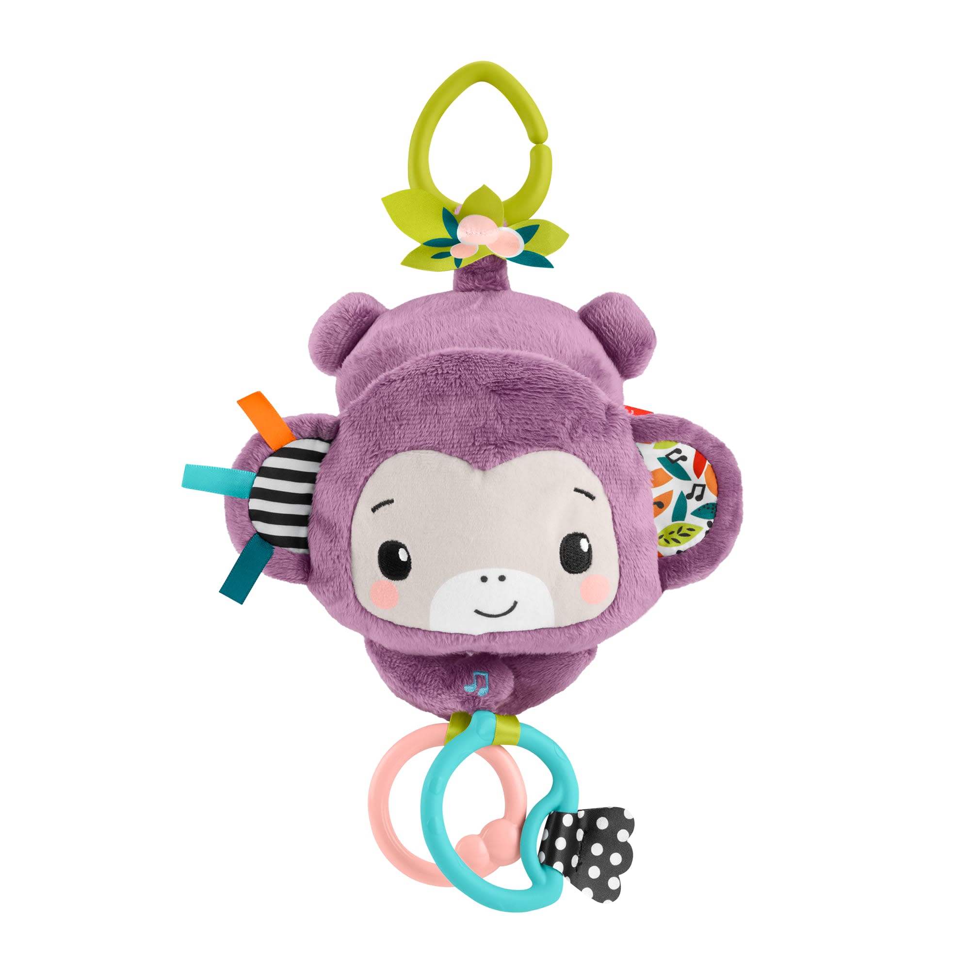 Fisher-Price Sing & Go Purple Monkey Stroller Toy
