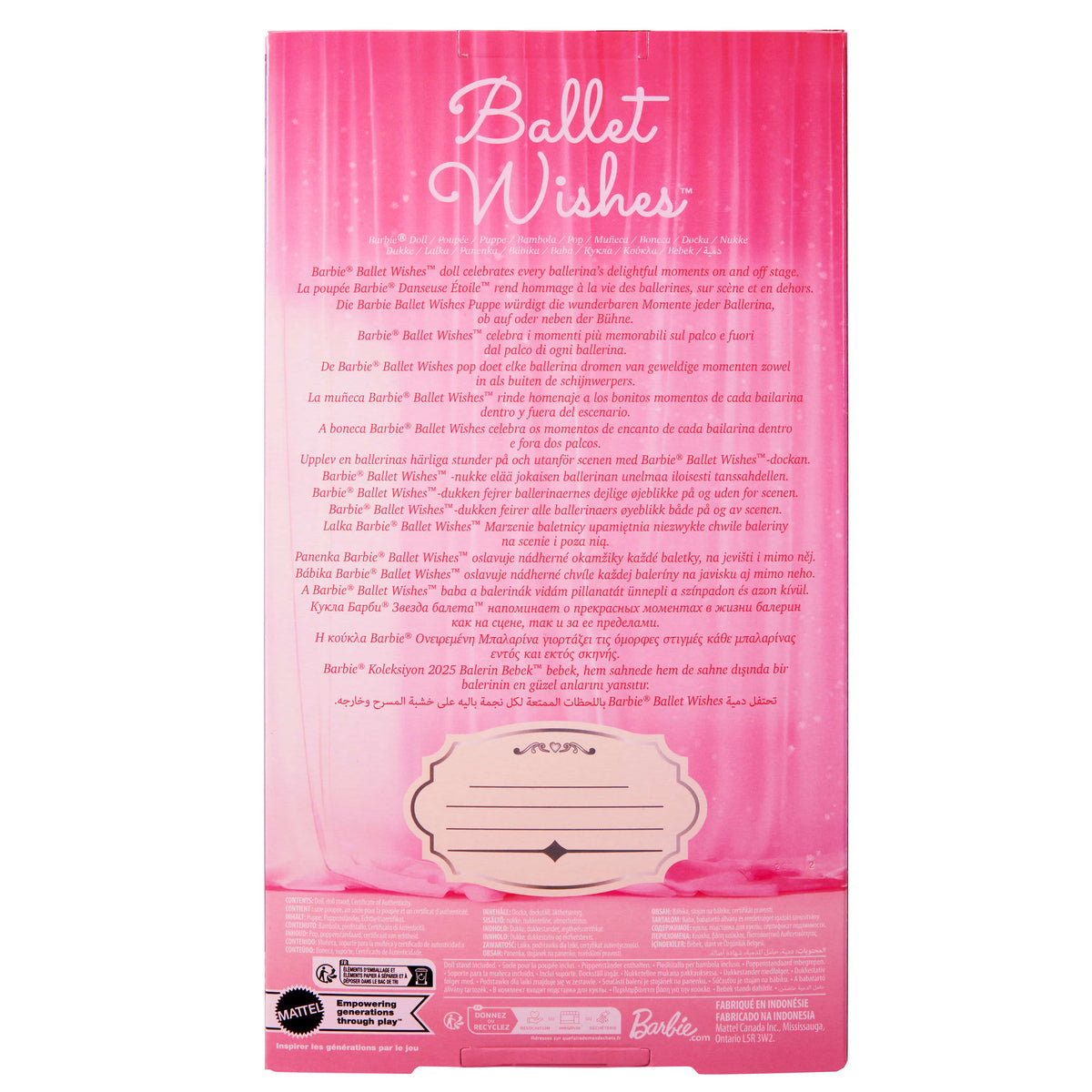 Barbie Signature 2025 Ballet Wishes Doll
