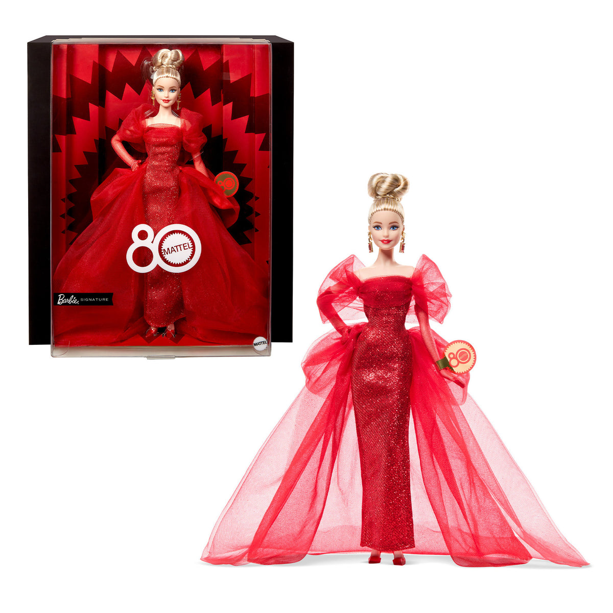 Barbie Signature Mattel 80th Anniversary Barbie Blonde Doll