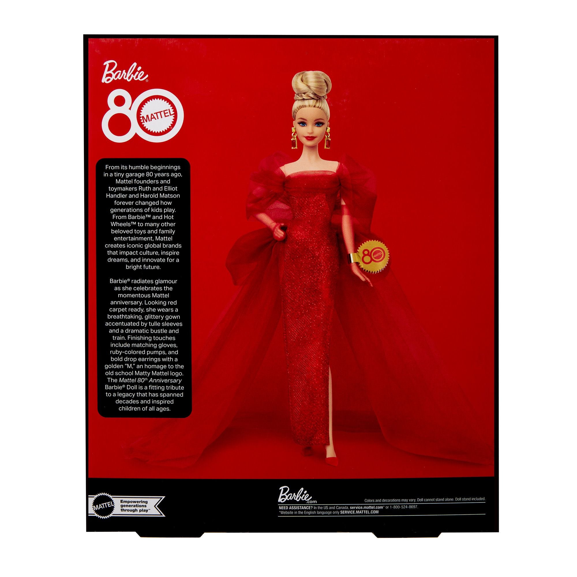 Barbie Signature Mattel 80th Anniversary Barbie Doll - Blonde - Toyworld Australia