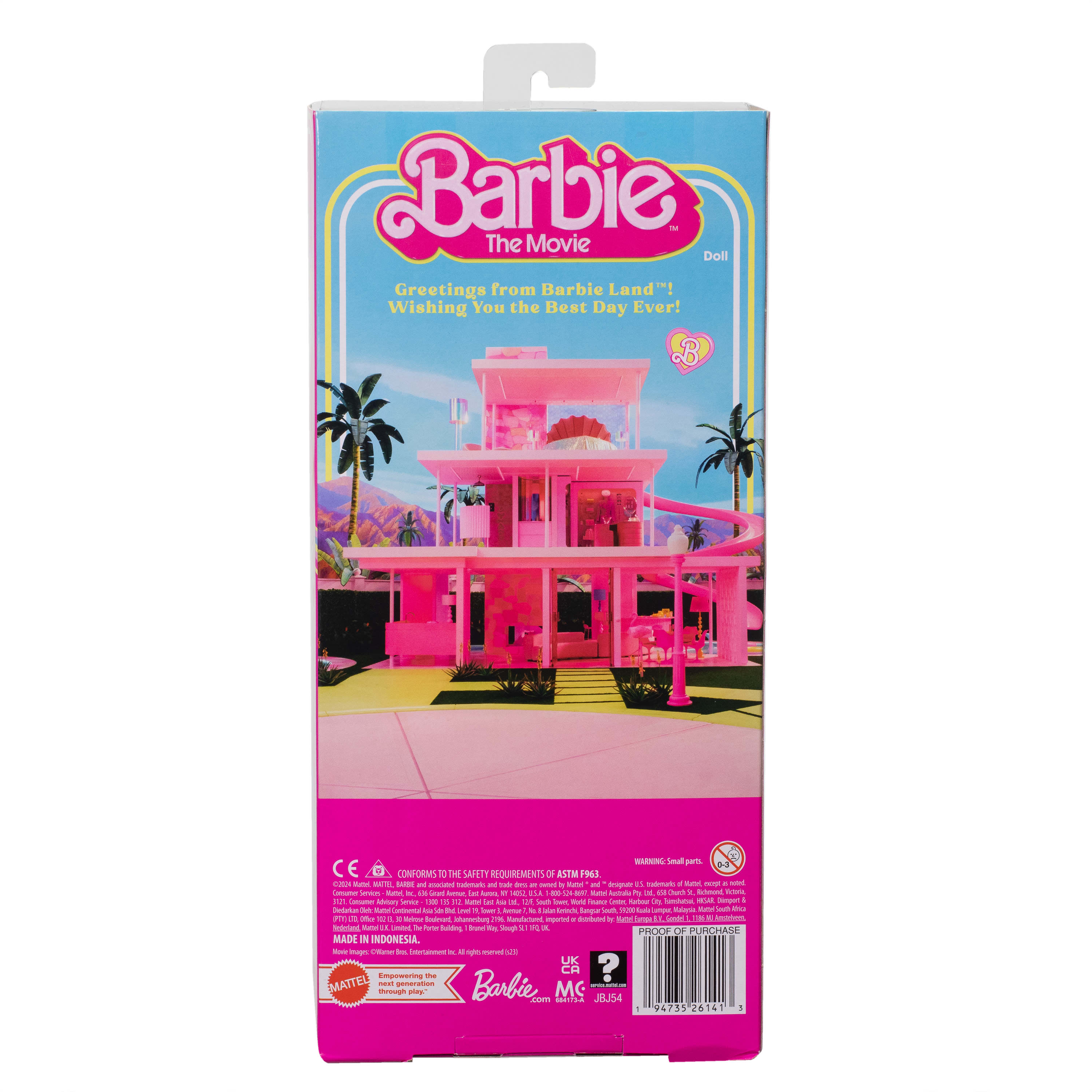 Barbie The Movie Ken Doll Pastel Striped Beach Matching Set