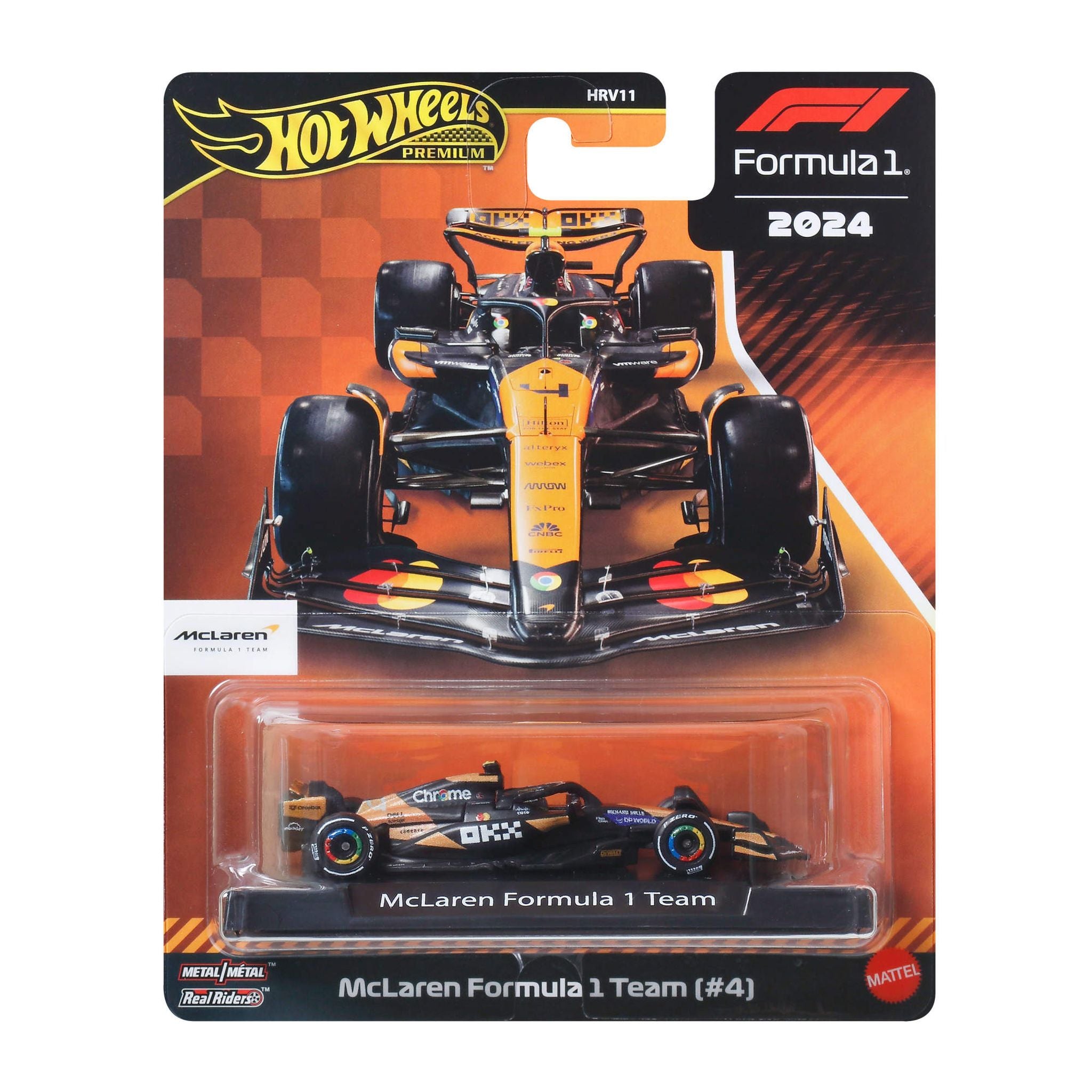 Hot Wheels Premium F1 Die-Cast Race Car - #4 McLaren
