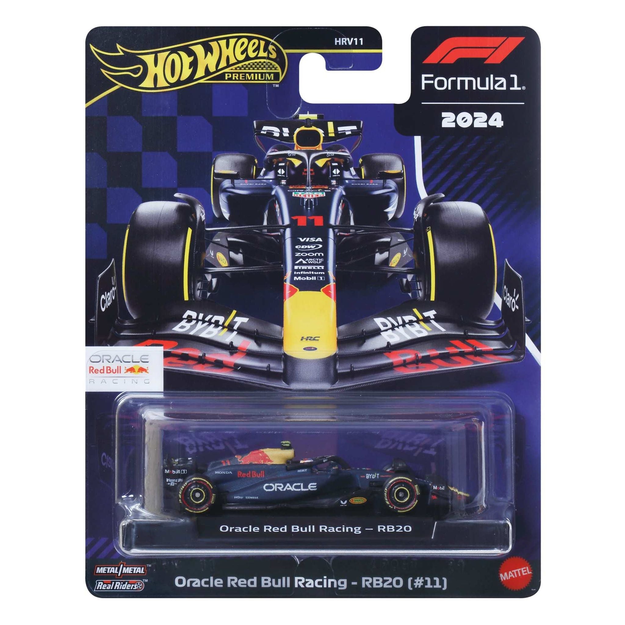 Hot Wheels Premium F1 Die-Cast Race Car - #11 Oracle Red Bull Racing