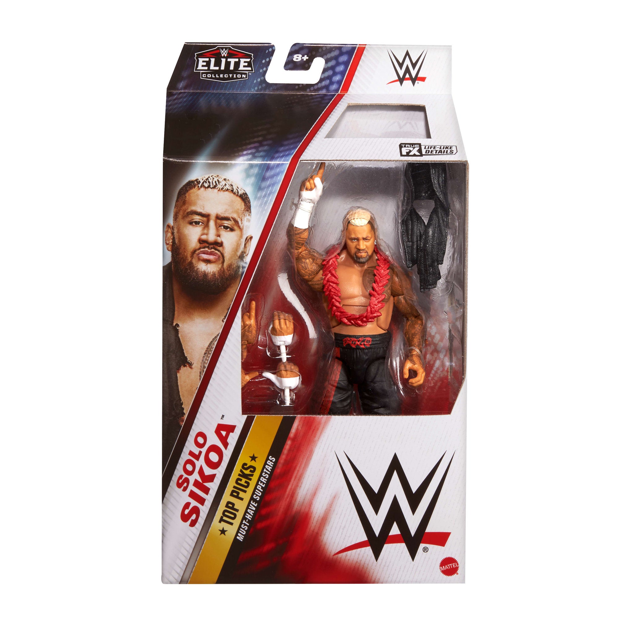 WWE Elite Collection Top Picks Sola Sikoa Action Figure & Accessories