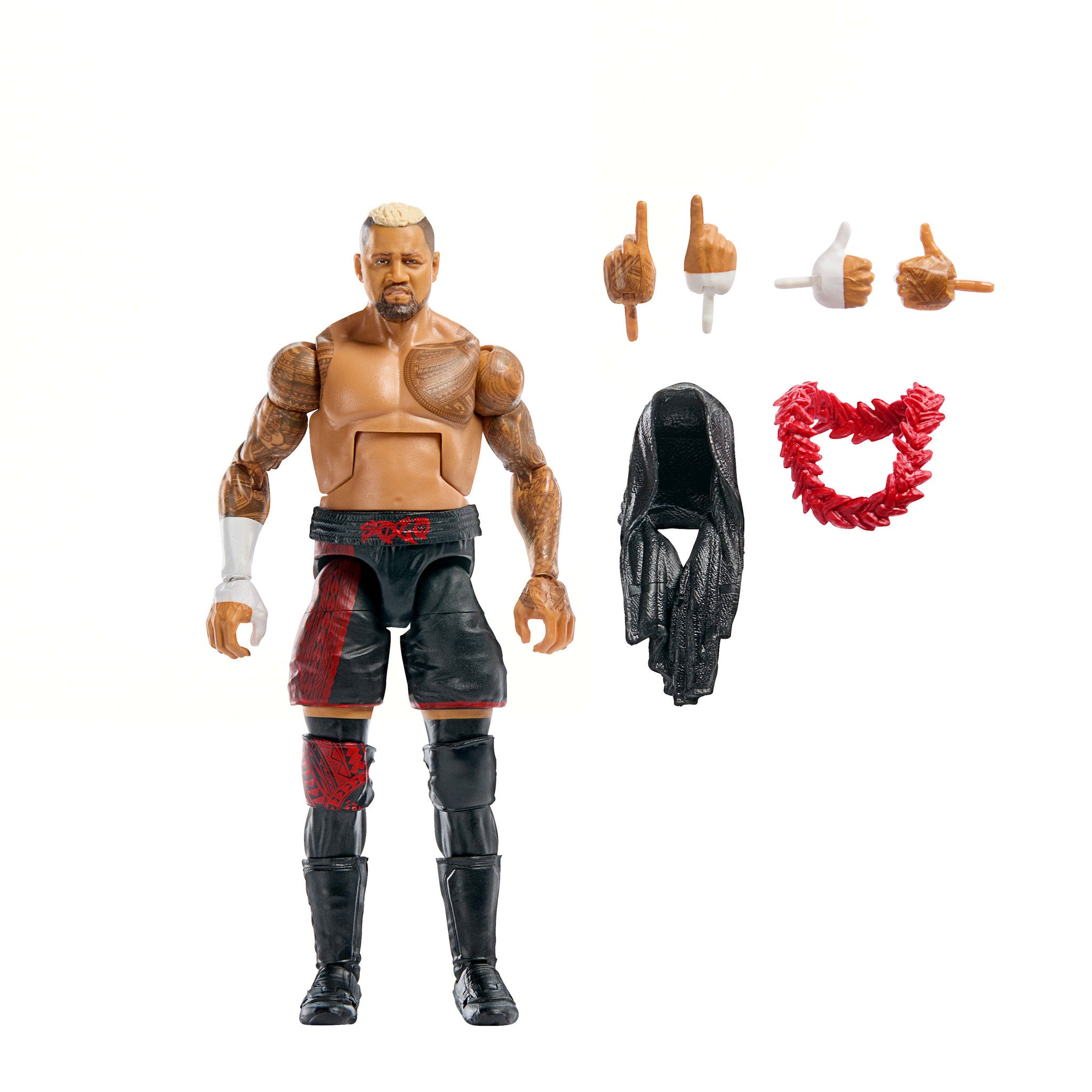 WWE Elite Collection Top Picks Sola Sikoa Action Figure & Accessories