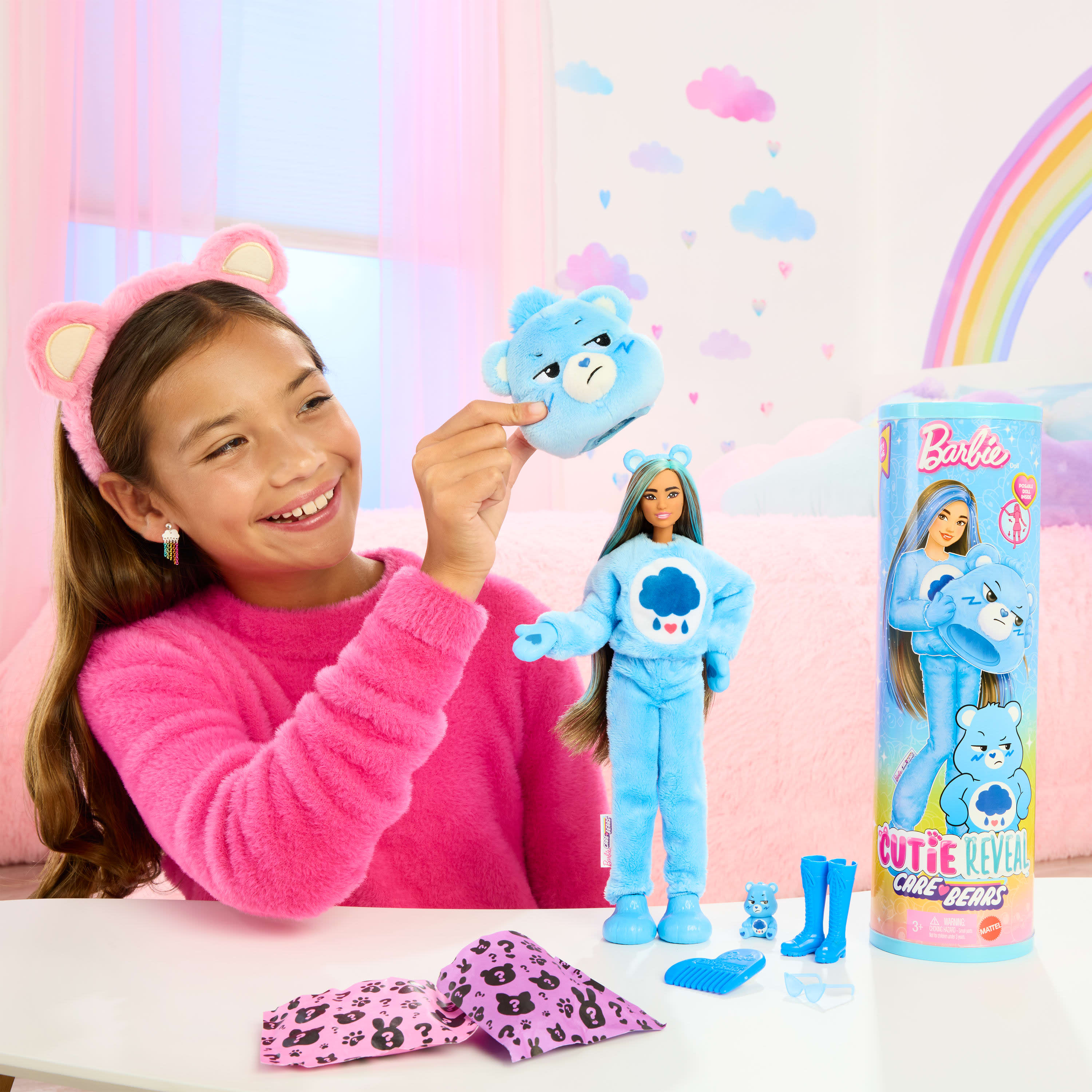 Barbie Cutie Reveal Care Bears Surprise Doll - Blue
