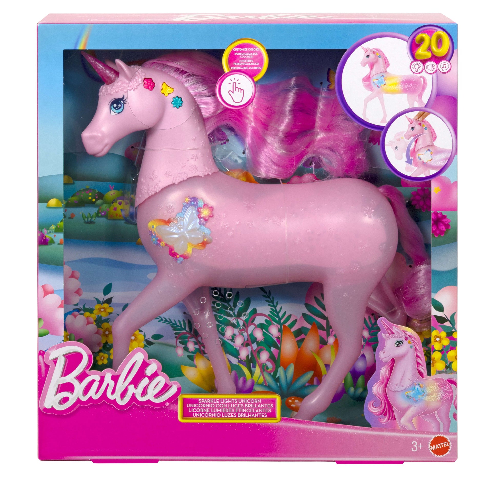 Toy Barbie Dreamtopia Unicorn Magical Lights Barbie Princess And